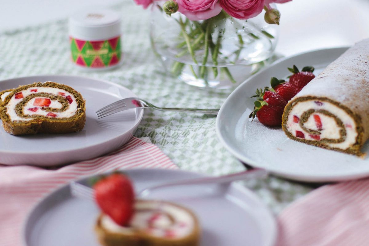 Flourless Matcha Swiss Roll Oh La Latkes